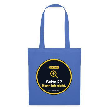 Seite 2? Kenn Ich Nicht. SEO Marketing Shirt - Stoffbeutel - Hellblau - Vorne
