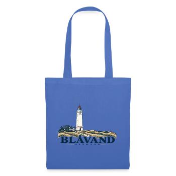 Blåvand – Leuchtturm und Nordseeküste - Stoffbeutel - Hellblau - Vorne