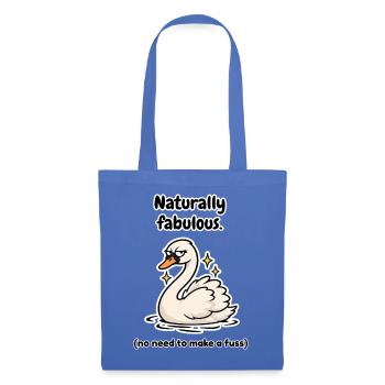 Natürlich fabelhafter finnischer Schwan - Stoffbeutel - Hellblau - Vorne