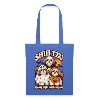 Spooky Night Loyal Company – Shih Tzu Halloween - Stoffbeutel - Hellblau - Vorne