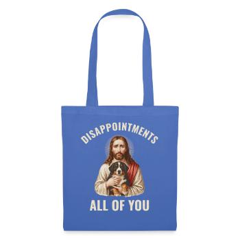 Disappointments Jesus mit Berner Sennenhund - Stoffbeutel - Hellblau - Vorne