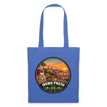 Ouro Preto Brasilien Stadt Landschaft Berge - Stoffbeutel - Hellblau - Vorne
