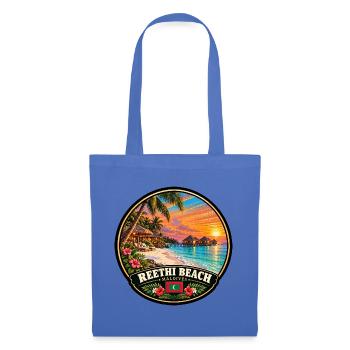 Reethi Beach Malediven Strand Meer Sunset - Stoffbeutel - Hellblau - Vorne