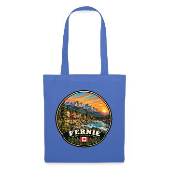 Fernie British Columbia Kanada Berge Natur - Stoffbeutel - Hellblau - Vorne