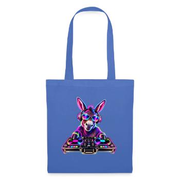 Neon DJ Donkey - Stoffbeutel - Hellblau - Vorne