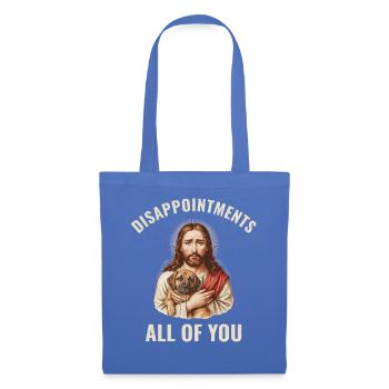 Disappointments Jesus mit Deutsche Dogge - Stoffbeutel - Hellblau - Vorne