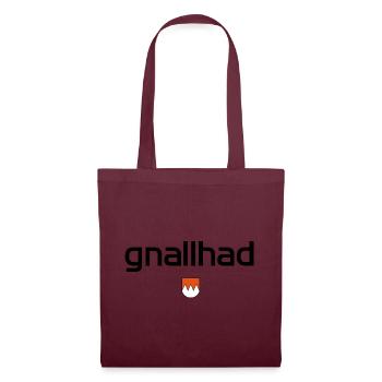 gnallhad - Mundart Design - Stoffbeutel - Burgunderrot - Vorne