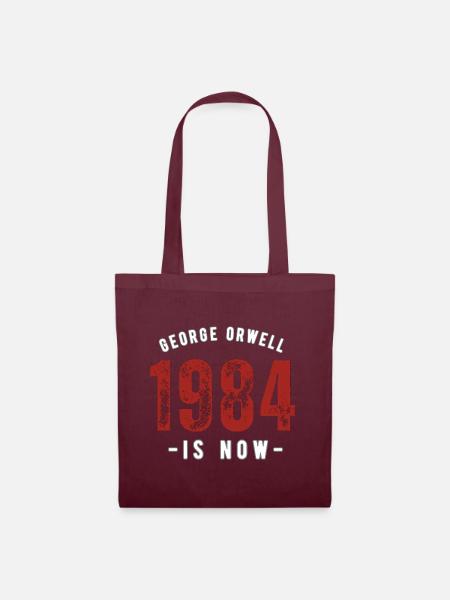 GEORGE ORWELL 1984 - Tote Bag - burgundy
