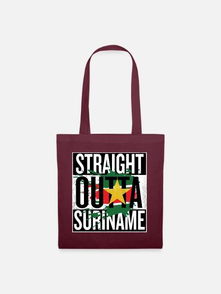 Muss Suriname T-Shirt haben! - Stoffbeutel - Burgunderrot