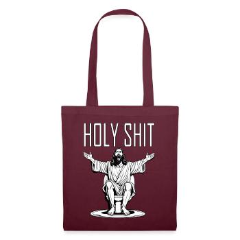 Holy Shit - Stoffbeutel - Burgunderrot - Vorne