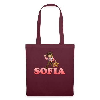 Sofia - Stoffbeutel - Burgunderrot - Vorne