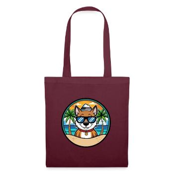Cao De Seo Miguel Dog Breed Cartoon Beach - Tote Bag - burgundy - Front