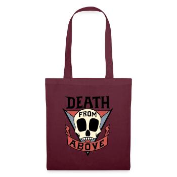 Death from above! - For light background! - Tote Bag - burgundy - Front
