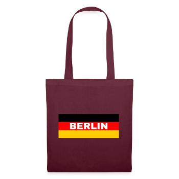 La ville de Berlin sous pavillon allemand - Sac en tissu - bordeaux - Devant