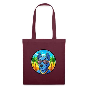 Lunettes de soleil de dessin animé Blue Thai Ridgeback Dog Breed - Sac en tissu - bordeaux - Devant