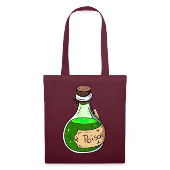 Gift Flasche - Stoffbeutel - Burgunderrot - Vorne