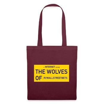 Wolves of /r/wallstreetbets - Stoffbeutel - Burgunderrot - Vorne