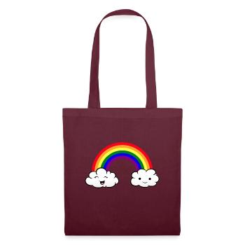 LGBT Rainbow - Stoffbeutel - Burgunderrot - Vorne