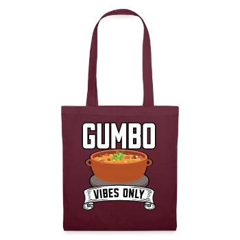 Gumbo-Liebhaber Foodie Louisiana Essen Cajun-Küche - Stoffbeutel - Burgunderrot - Vorne