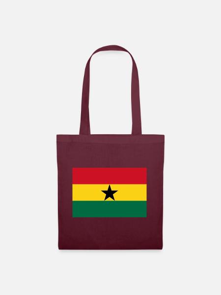 Ghana - Stoffbeutel - Burgunderrot