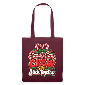Candy Cane Crew – We Stick Together - Stoffbeutel - Burgunderrot - Vorne