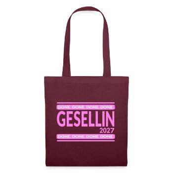 Gesellin 2027 - Stoffbeutel - Burgunderrot - Vorne