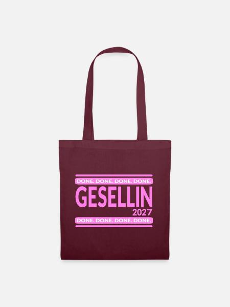 Gesellin 2027 - Stoffbeutel - Burgunderrot