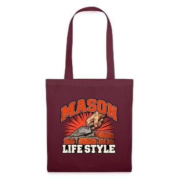 Mason Lifestyle Ziegelwerk - Stoffbeutel - Burgunderrot - Vorne