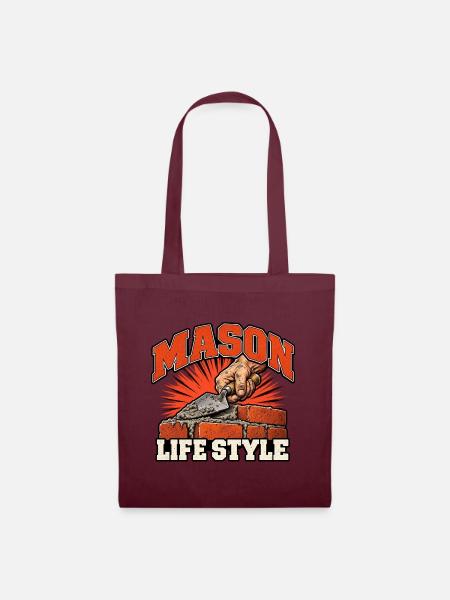 Mason Lifestyle Ziegelwerk - Stoffbeutel - Burgunderrot
