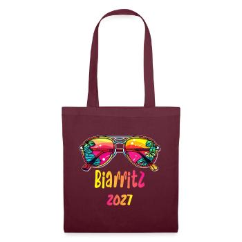 Biamritz 2027 Tropen Sonnenbrille - Stoffbeutel - Burgunderrot - Vorne