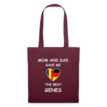 Rumänien Deutschland Wurzeln - The Best Genes - Stoffbeutel - Burgunderrot - Vorne