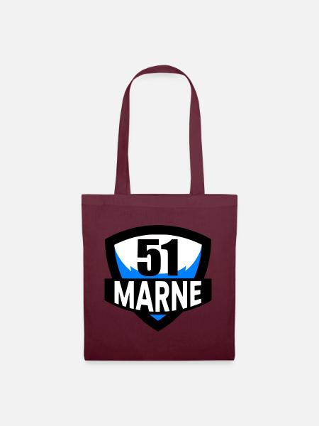 51 Marne - Stoffbeutel - Burgunderrot