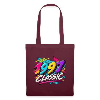 1997 Classic Neon Retro - Stoffbeutel - Burgunderrot - Vorne