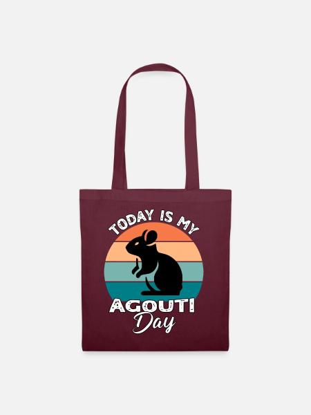 Aguti Agouti - Stoffbeutel - Burgunderrot