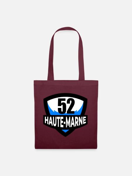 52 Haute-Marne - Stoffbeutel - Burgunderrot