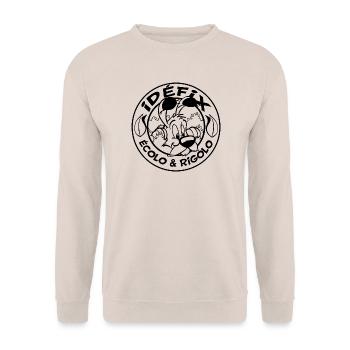 Asterix & Obelix - Idefix Ecolo & Rigolo - Unisex Pullover - Sand - Vorne - Alina (178cm) & Michal (187cm)