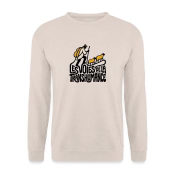 Die Wege der Transhumanz - Unisex Pullover - Sand - Vorne - Alina (178cm) & Michal (187cm)