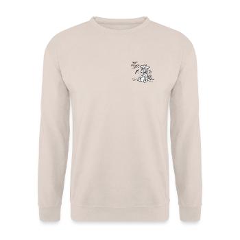 Kleiner Drache in Charleroi - Unisex Pullover - Sand - Vorne - Alina (178cm) & Michal (187cm)