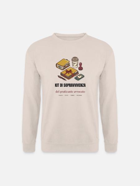 Überlebens-Kit für Anwälte - Unisex Pullover - Sand