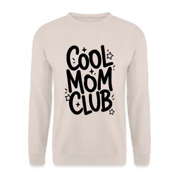 Cool Mom Club - Unisex Pullover - Sand - Vorne - Alina (178cm) & Michal (187cm)
