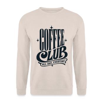 Coffee Club - Unisex Pullover - Sand - Vorne - Alina (178cm) & Michal (187cm)