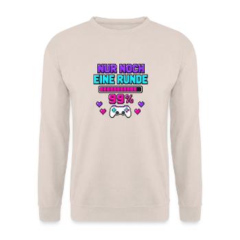Gaming Lover - Unisex Pullover - Sand - Vorne - Alina (178cm) & Michal (187cm)