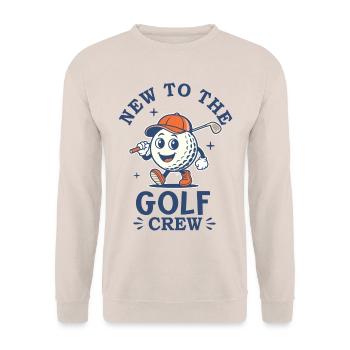 Golf Crew Baby - Unisex Pullover - Sand - Vorne - Alina (178cm) & Michal (187cm)