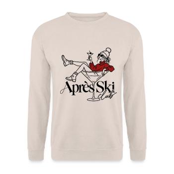Après Ski Club - Unisex Pullover - Sand - Vorne - Alina (178cm) & Michal (187cm)