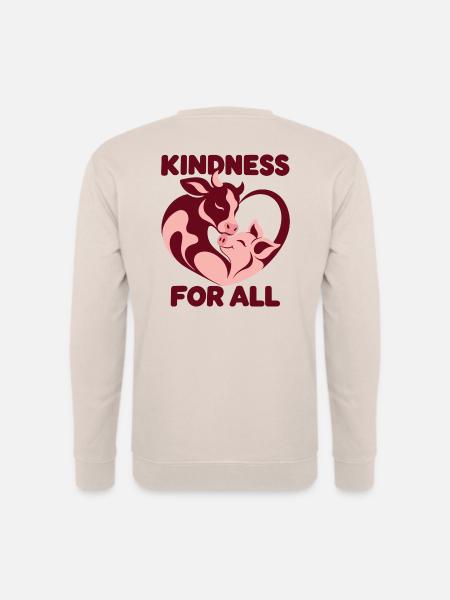 Kindness For All Animals - Unisex Pullover - Sand