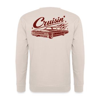 Cruisin’ Classic Car - Unisex Pullover - Sand - Hinten - Michal (187cm)