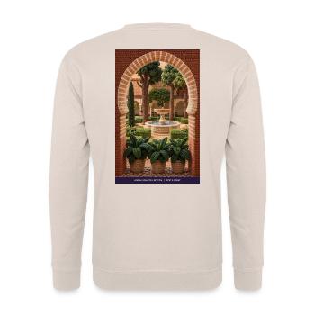 Andalusische Hofromantik - Unisex Pullover - Sand - Hinten - Michal (187cm)