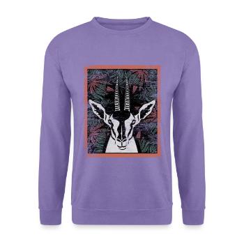 Anmutige Gazelle Steppenläufer - Unisex Pullover - Lavendel - Vorne
