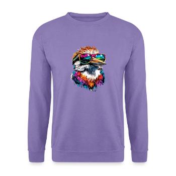 Kookaburra Jägerliest Lachender Hans Süßer Vogel - Unisex Pullover - Lavendel - Vorne