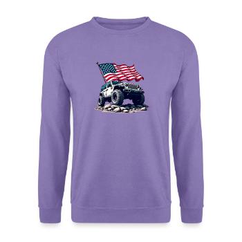 Amerikanischer Offroad-Motor - Unisex Pullover - Lavendel - Vorne